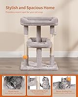 Vista 20 de FourFurPets 27.6-Inch Cat Tree, Cat Tower for Indoor Cats, Cat Condo for Large Cats, Small Cat Tree with Scratching Post, Toy Balls, for Kittens, 2