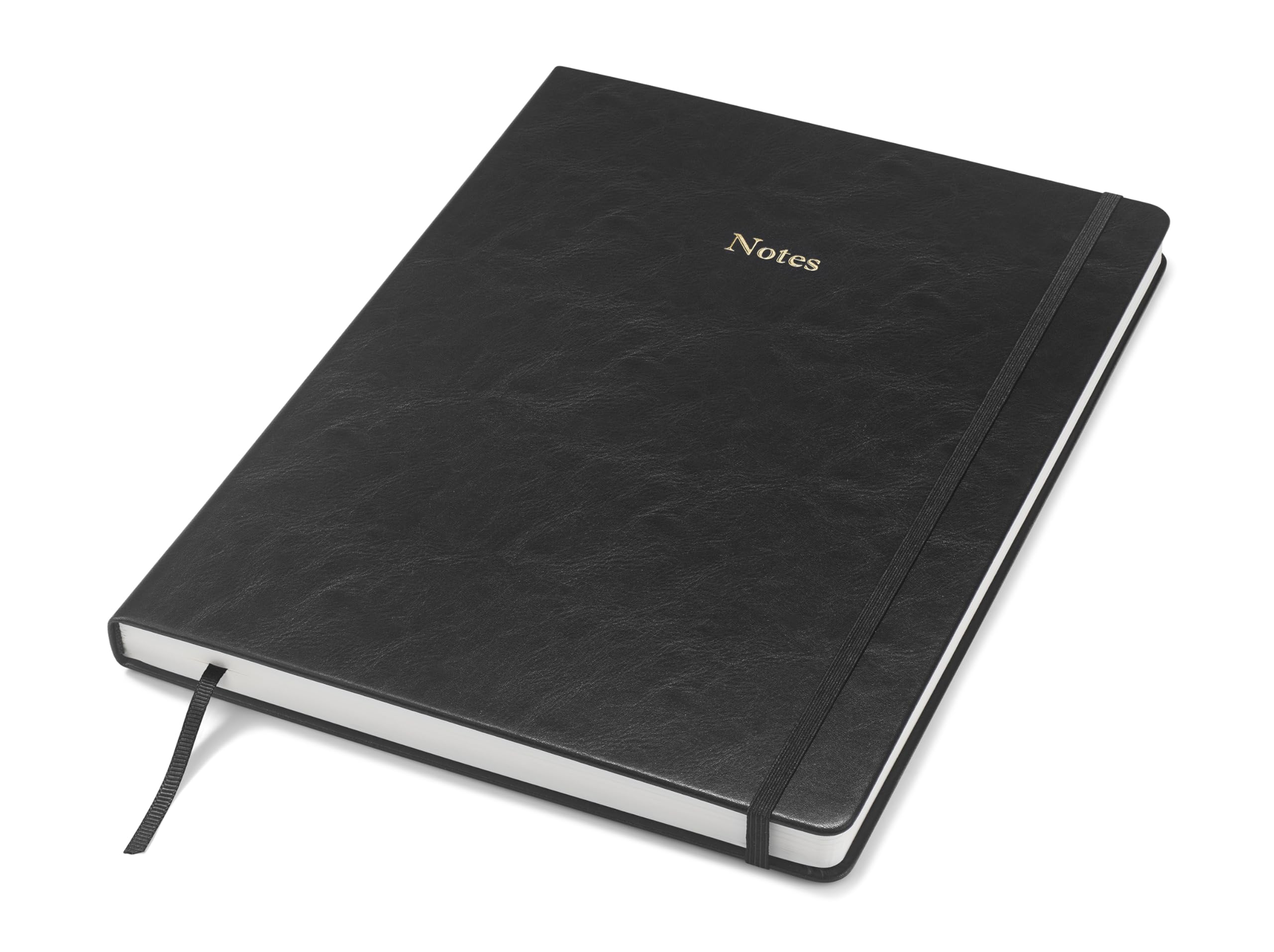 Wykeham's Executive Notebook – 8.5" x 12" – Customization Available (Black – Lined) — image 1