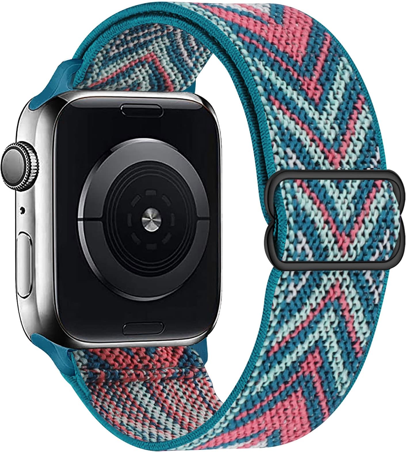 Stretchy Solo Loop Compatible with Apple Watch Bands 38mm 40mm 41mm 42mm 44mm 45mm 49mm,Braided Elastics Nylon Strap Women Men for iWatch Series 9/8/7/6/5/4/3/2/1 SE/Ultra/Ultra 2