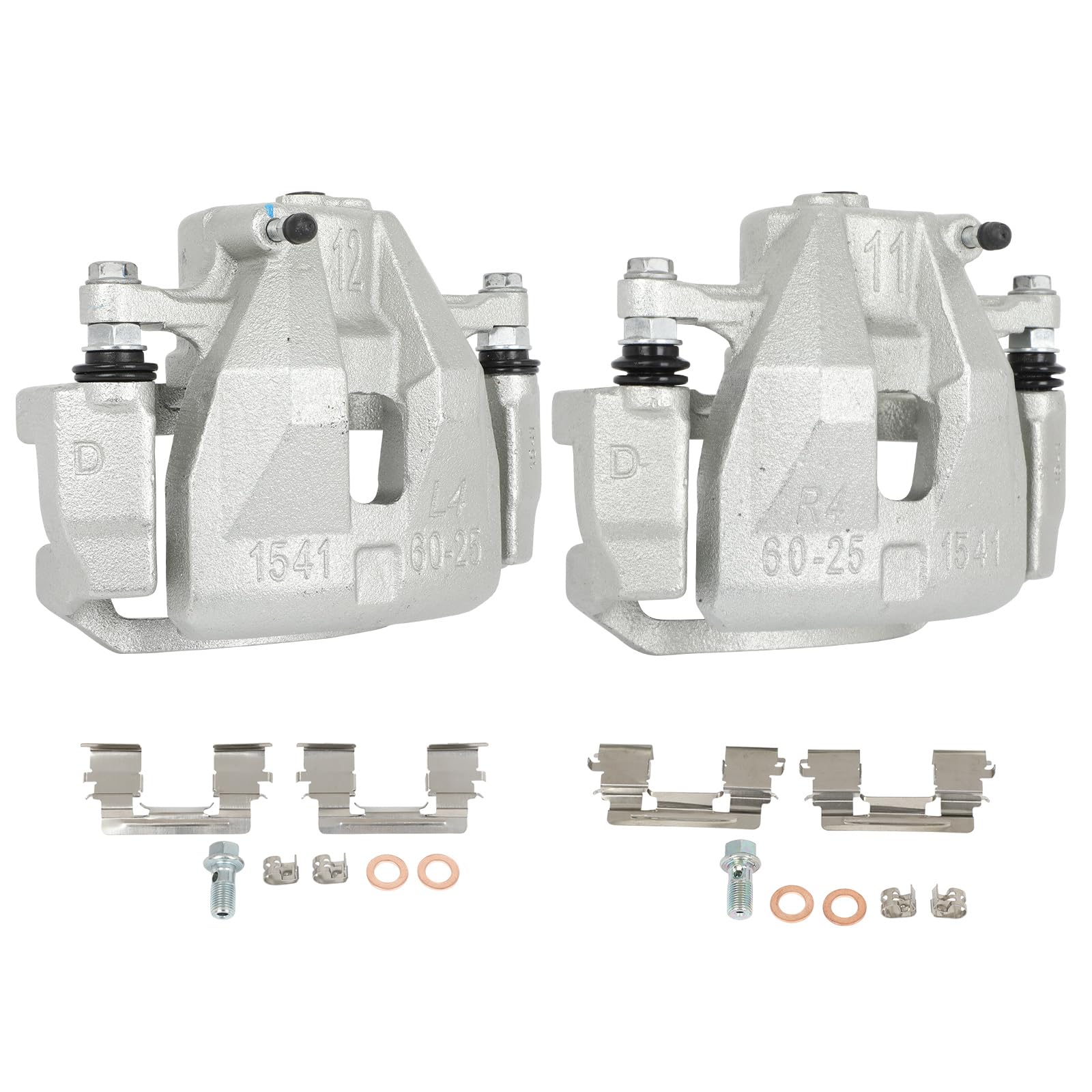 SCITOO Front Left &amp; Right Brake Calipers With Bracket 19B3201 19B3200 Compatible For Toyota For Tacoma 2005-2015