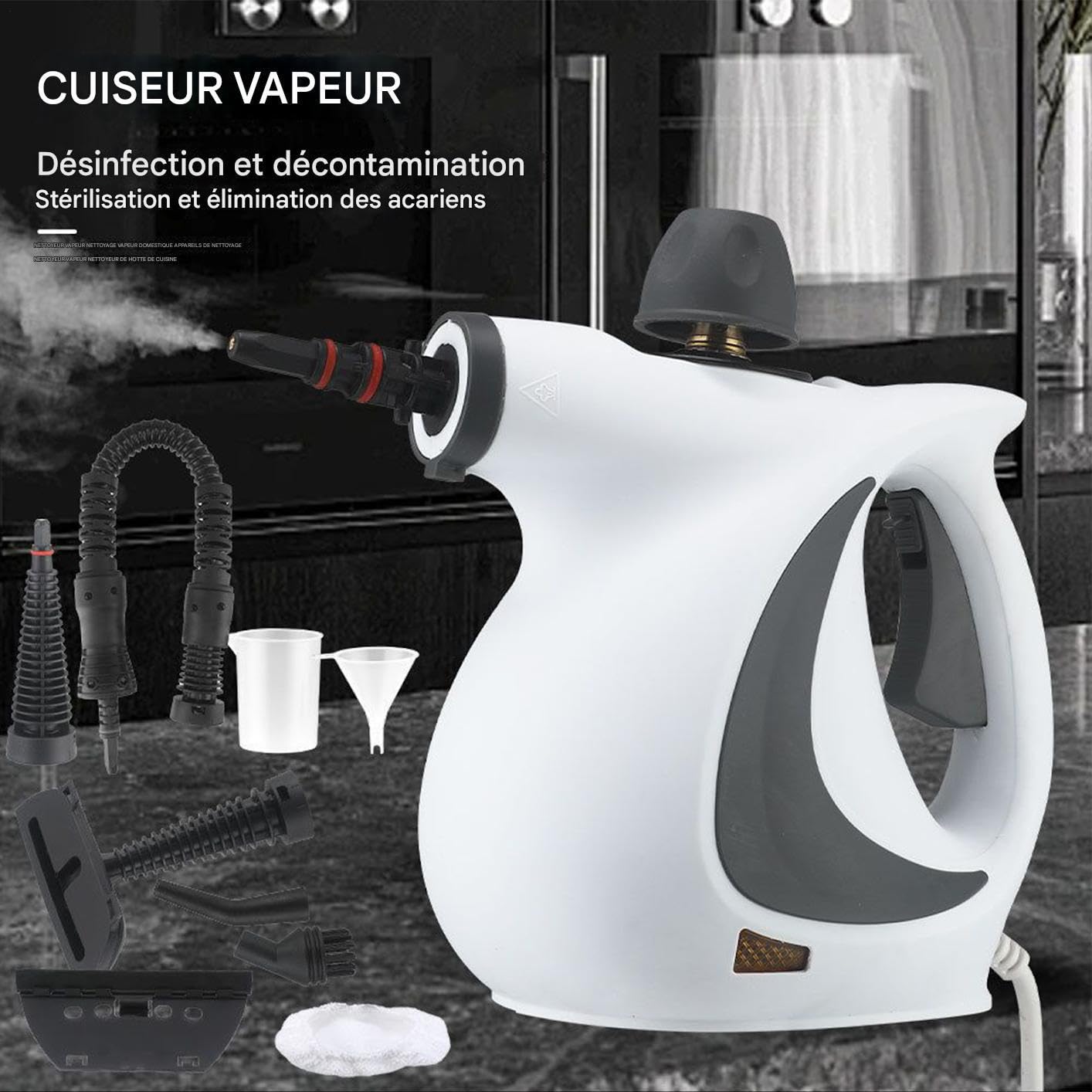 Limpiador a vapor Mopa Eléctrica Antimanchas | Limpiador a vapor para casa Suelos, Alfombras, Tapicería, Muebles, Sofá, Zonas de Mascotas, Azulejos, Madera, Ropa, Manchas,