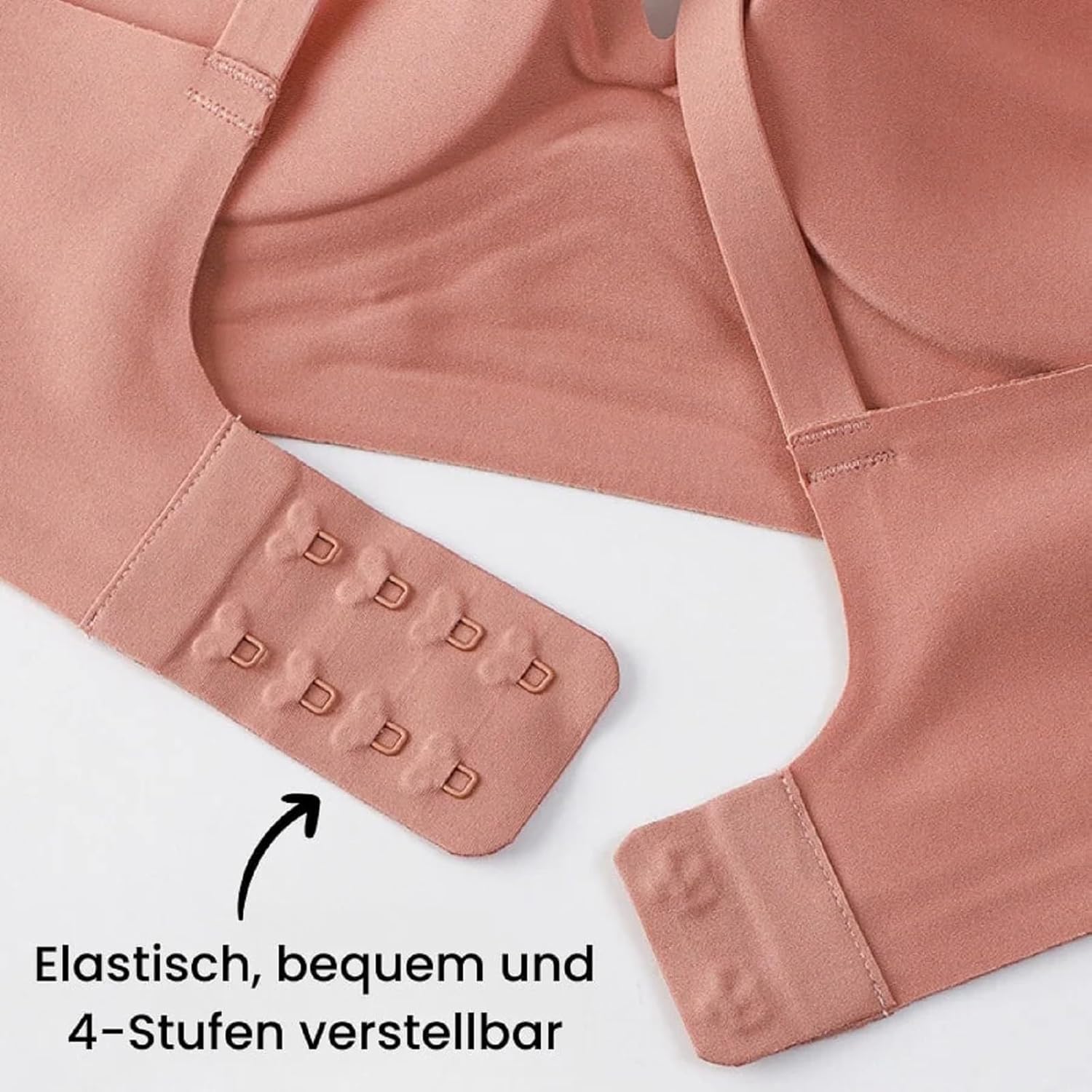 Reggiseno Push-up Senza Ferretto da Donna con Scollo a V, Senza Cuciture,Comfort. Reggiseno Push-up Delicato Senza Ferretto con Scollo a V,Buon Supporto,Senza Pressione.