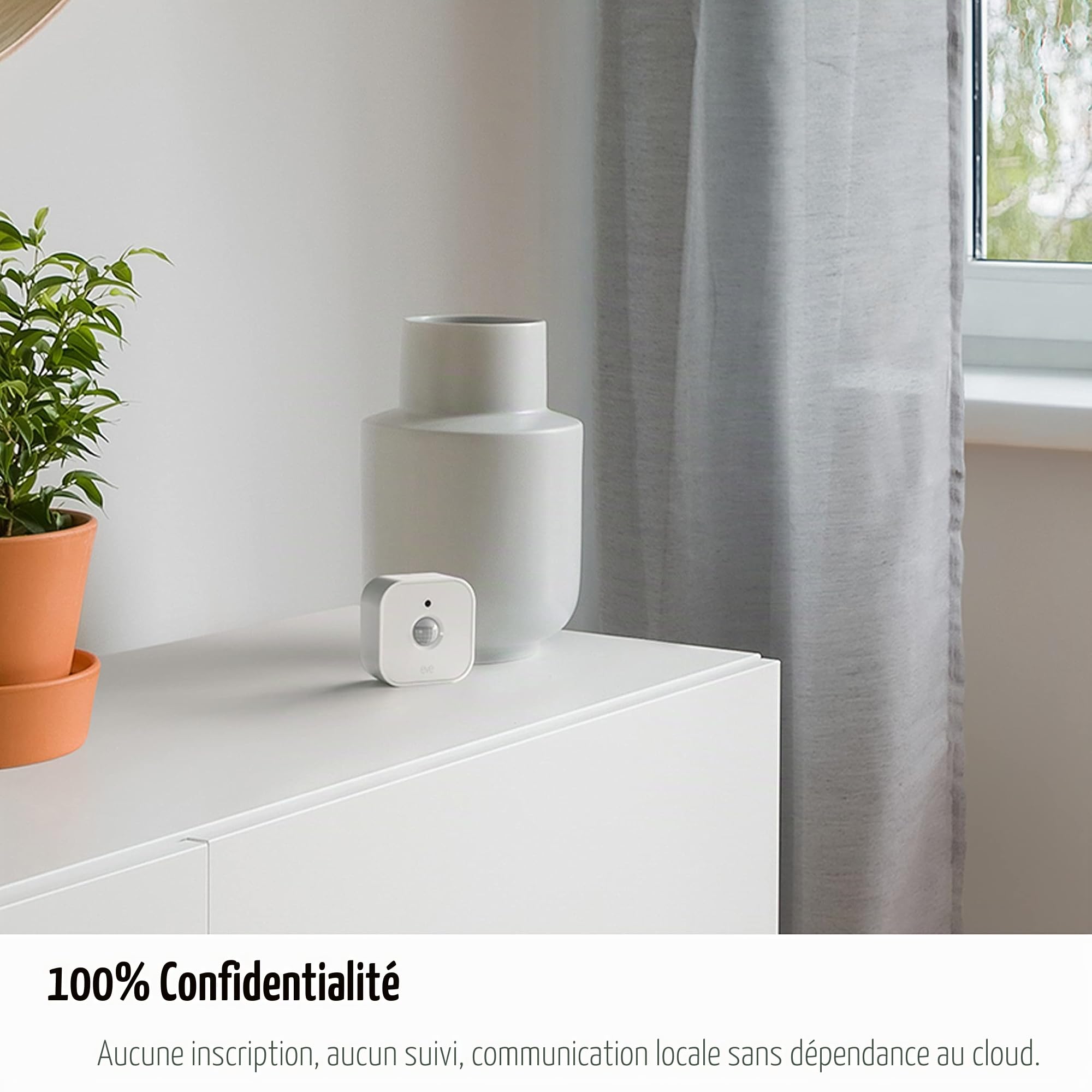 EVE Set de capteurs de mouvement: prise intelligente Energy (Matter) + Motion (Matter) Capteur de mouvement intelligent, Matter via Thread, fonctionne avec Apple Home, Alexa, Google Home, SmartThings