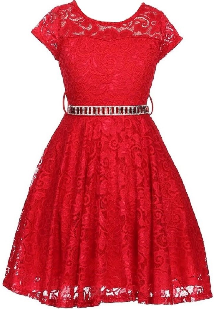 Red Flower Girls Dresses The Dress Shop