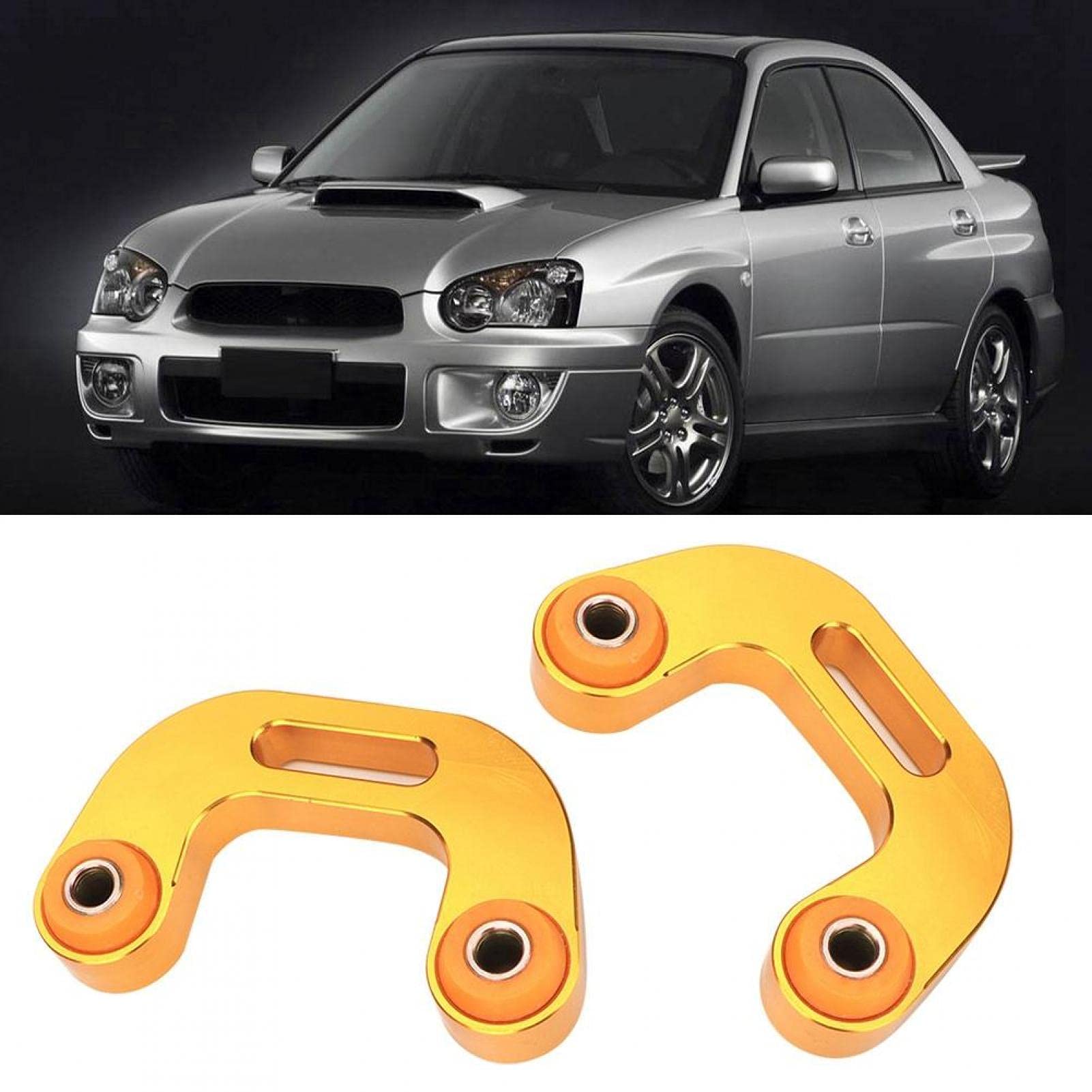 Hinten Swaybar, 2Pcs Aluminium Hinten Sway Stabilizer Bar End Link Fit für Subaru Impreza WRX 2002-2007 SBEL SBR 0207 GD