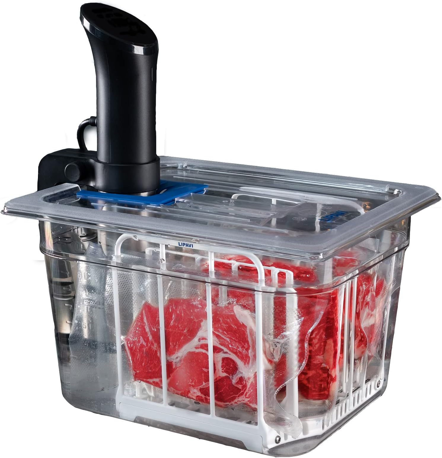 Amazon.de Sous Vide Behälter mit Deckel Sous Vide Container mit Rack 11L für Sous Vide Stick