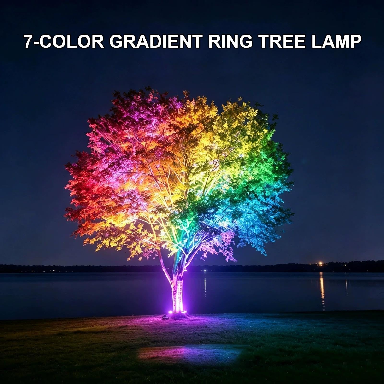 Luce per albero di palma da esterno Rgb, faretto paesaggistico