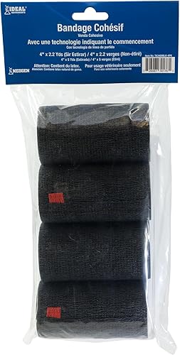 Miniatura 6 de Syrflex Cohesive Vendaje 4" Negro Paquete de 4