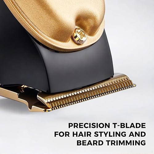 Miniatura 3 de Cortapelos profesional para hombres, cortapelos inalámbricos con cuchillas de precisión ajustables, pantalla LED y tiempo de funcionamiento de 180