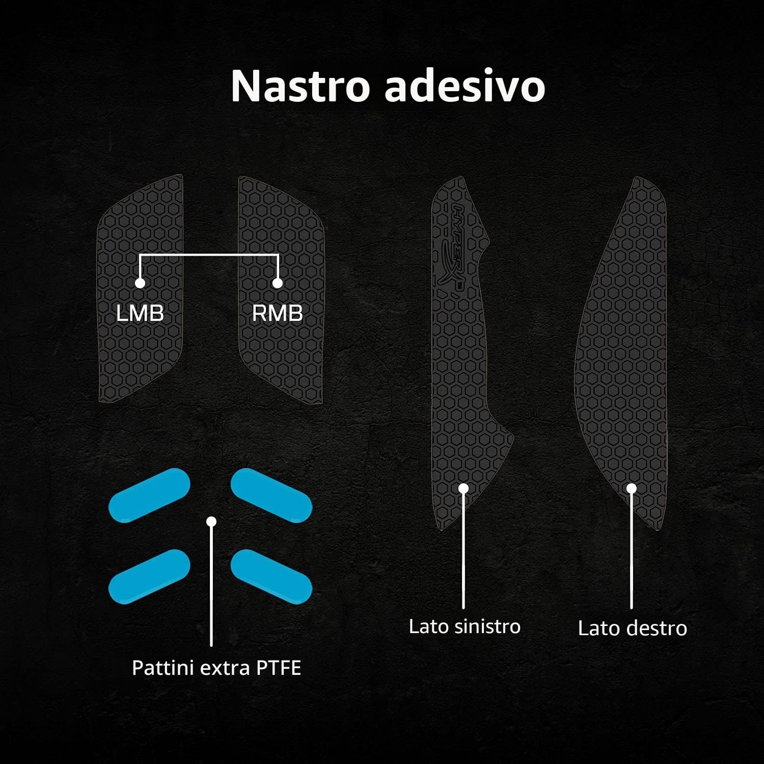 HyperX Pulsefire Haste, Mouse Gaming Senza Filo, Connettività a 2,4 GHz, Illuminazione RGB, 6 Tasti Programmabili, Fino a 16000 DPI, Resistenza per 80 Milioni di Clic, Batteria fino a 100 Ore, Nero