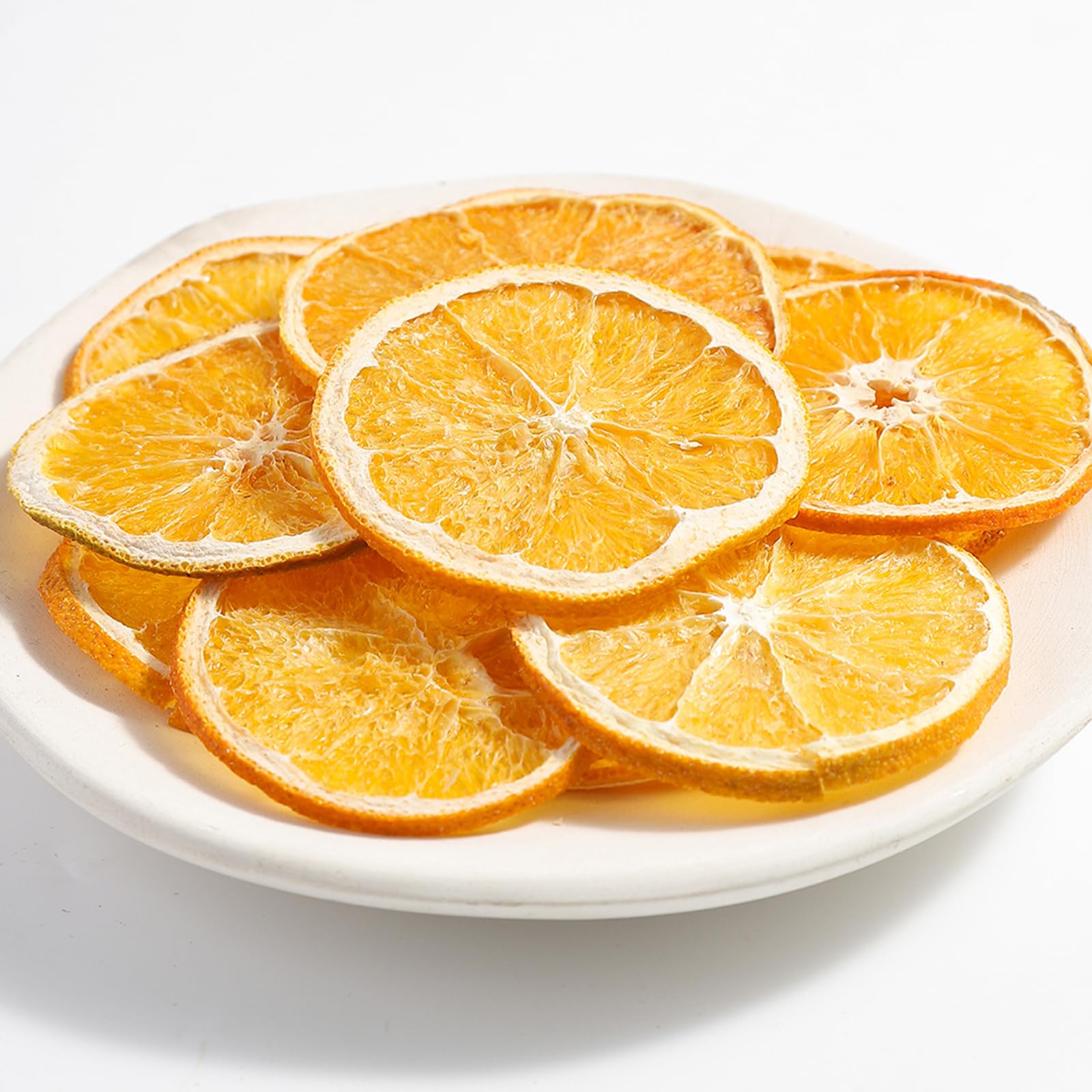 ULTHMOK - Fette di Arancia Essiccate di Alta Qualità, 140g - 100% Naturali e senza Additivi, Senza Zucchero Aggiunto.
