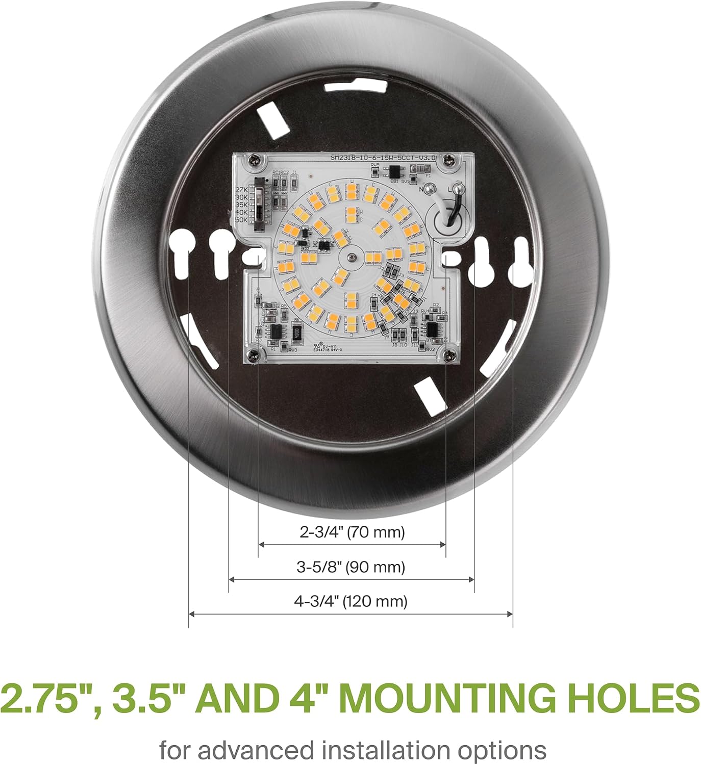 ASD 6 Pack Bronze LED Disk Lights 6 Inch, 5CCT Flush Mount Ceiling Light image 5
