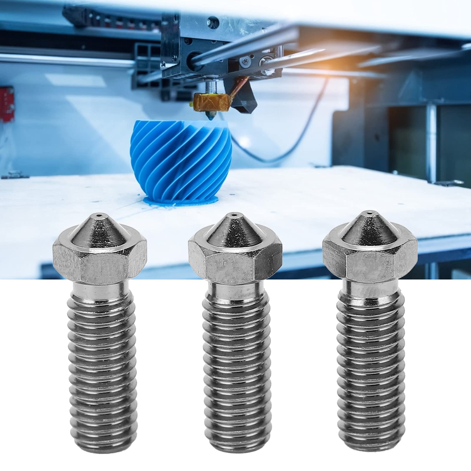Volcano Nozzle, Printing Nozzle Sturdy High Hardness Upgrade with High Performance for DIY Engineer Requirements(0.8mm)