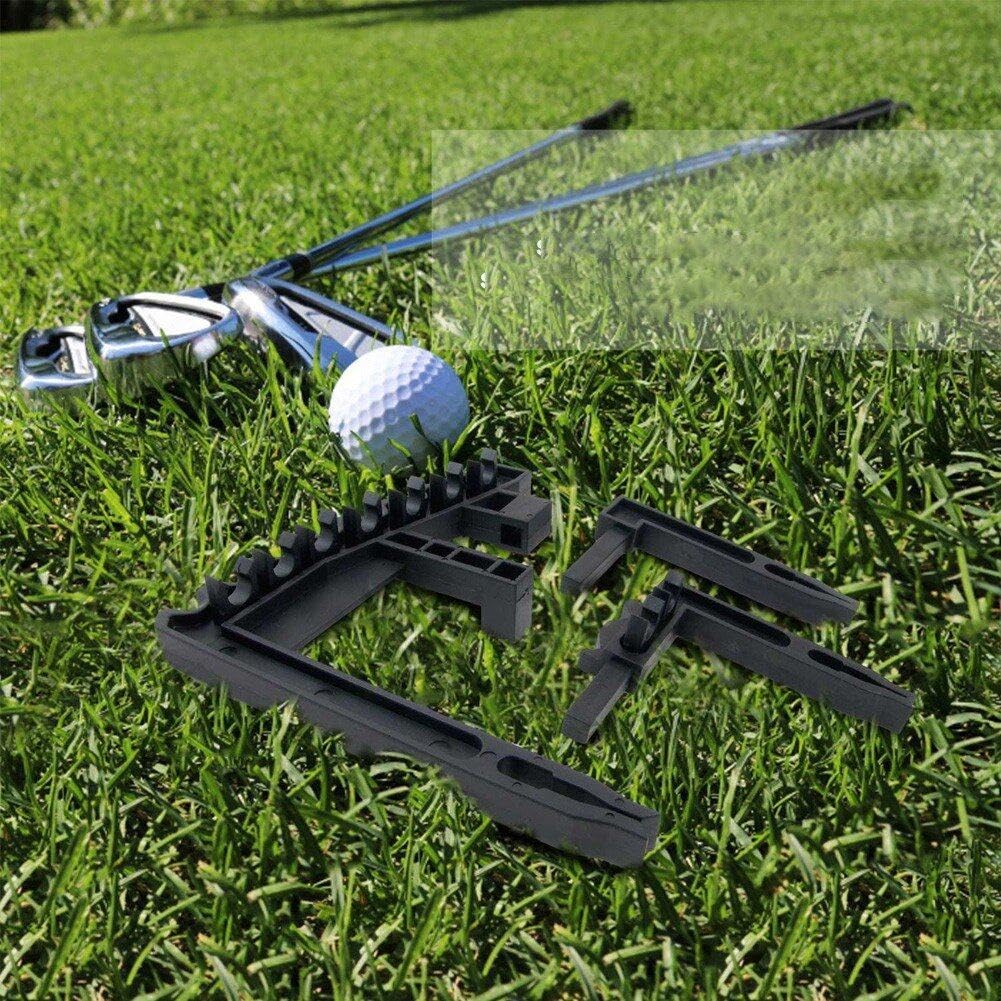 Support de Club de Golf 9 Fer en Fer Durable, Outil Universel pour 9 Clubs de Golf, Support de Rangement Debout pour Clubs de Golf, Accessoires de Golf.
