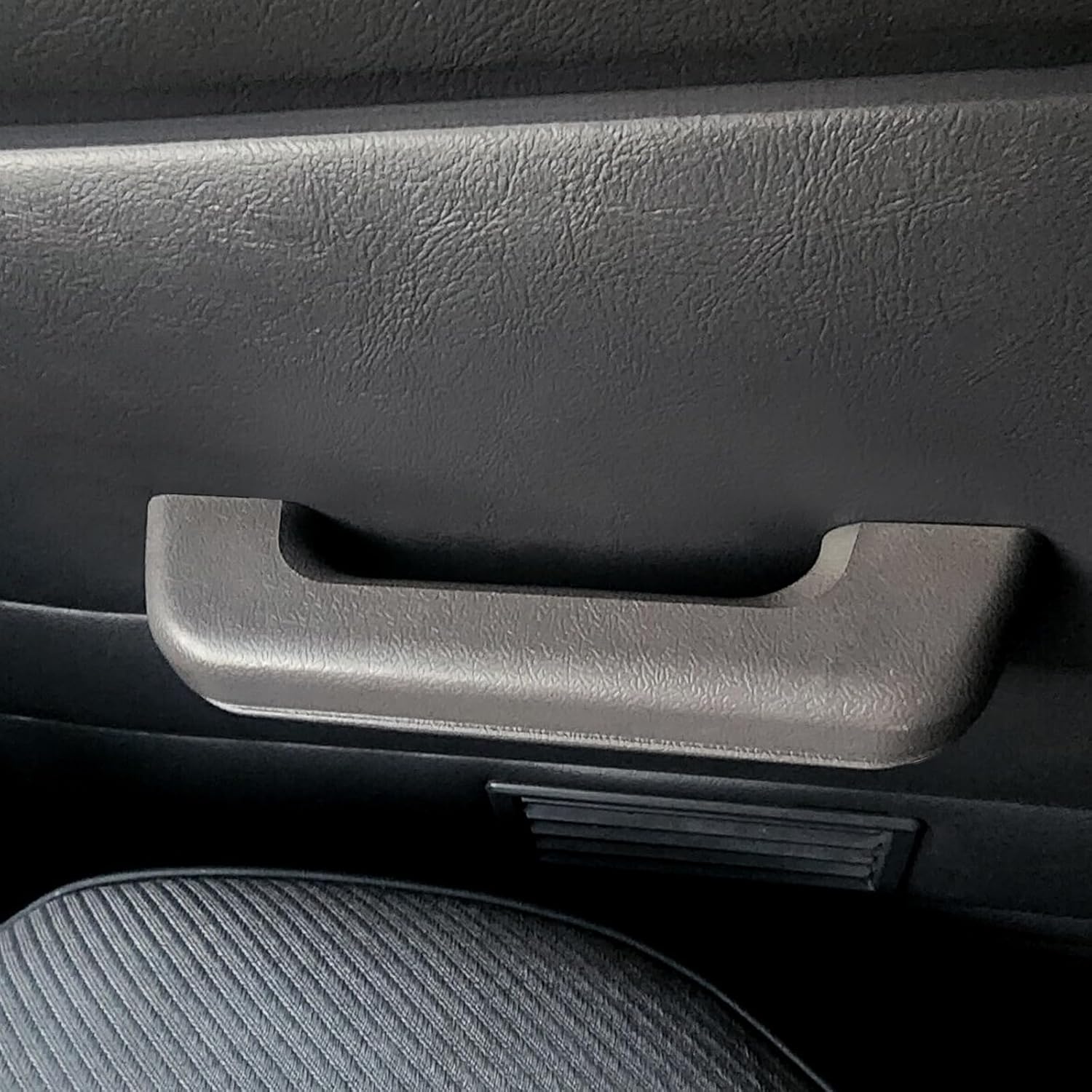 ECOTRIC Armrest Door Pull Handle Compatible with 1987-1996 Nissan Navara Hardbody D21 Frontier Pickup 2Pcs Grey Interior