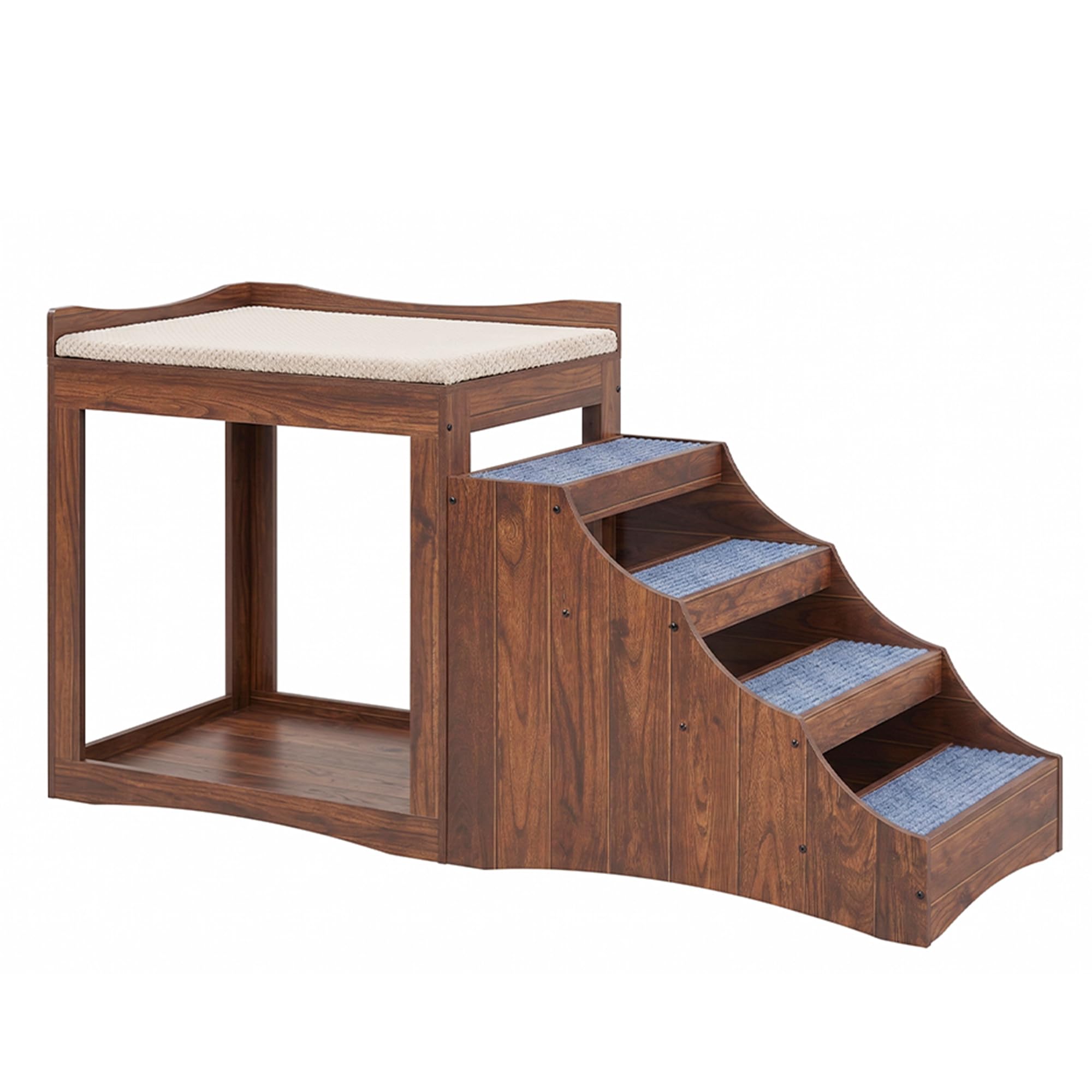 unipaws Large Pet Bunk Bed with Removable Step for Dogs and Cats