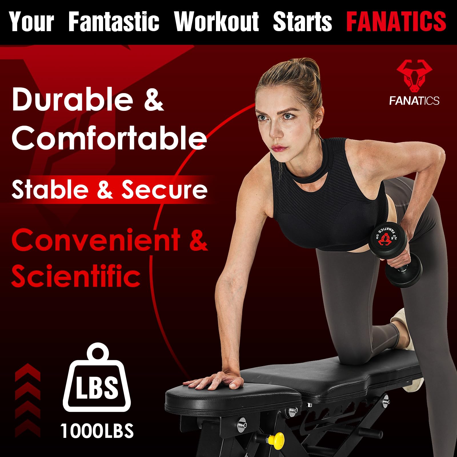 Amazon.co.jp: FANATICS 調節可能なウェイトベンチ ベンチ用