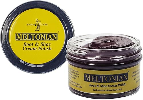 Miniatura 25 de Meltonian - Crema para bolear/acondicionar zapatos, botas, bolsos, muebles de cuero, color plata; frasco de 1.7 oz rojo (Red Mahogany)