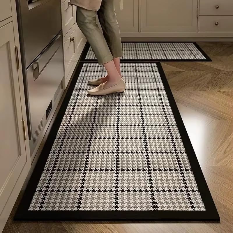 Image of Proxin Anti Fatigue Kitchen Rug Sets 2 Piece Non Slip Kitchen Mats for Floor Cushioned Kitchen Rugs & Mats Waterproof Comfort Standing Mat Runner for Kitchen,Home Office,Sink,Laundry (Multi 4)
