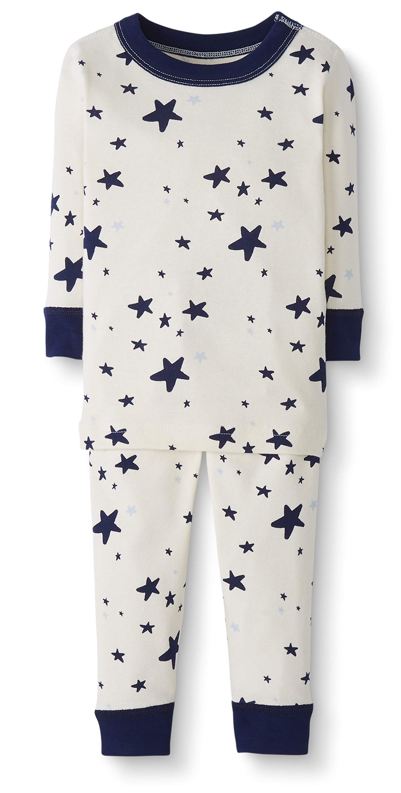 Moon and Back by Hanna AnderssonUnisex Kids' Organic Cotton Long-Sleeve Top and Bottom Pajama Set