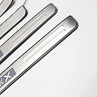 Vista 5 de OLIKE Para Toyota Mark X 2005-2017 Car Led umbral de puerta Scuff Plate Guard Sills Protector Trim