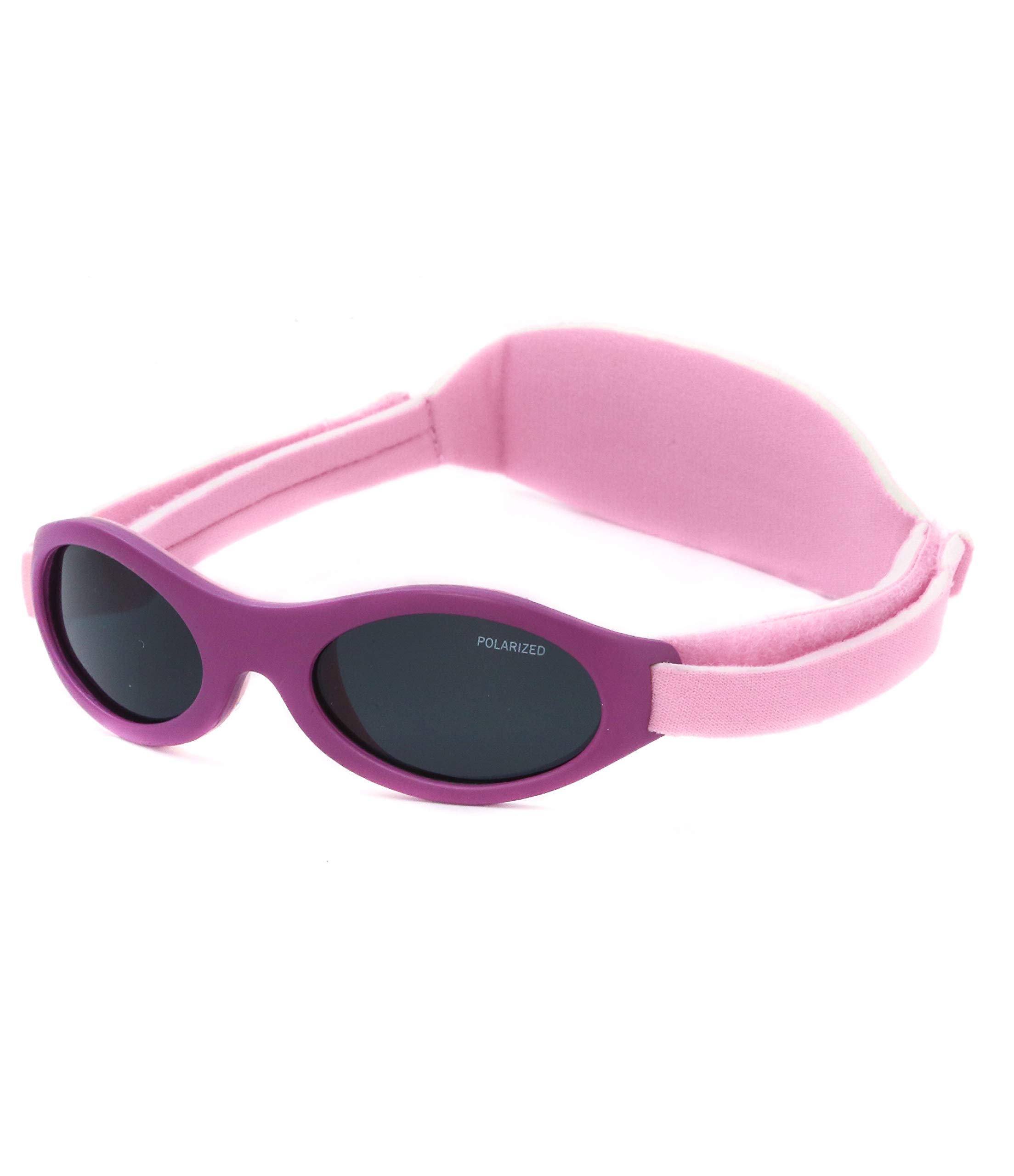 Kiddus Gafas de Sol Premium Polarizadas para bebé niña niño. 0 meses a 2 años. UV400 protección 100% contra rayos UVA y UVB. Suave puente de Silicona para la nariz. Banda ajustable de Neopreno