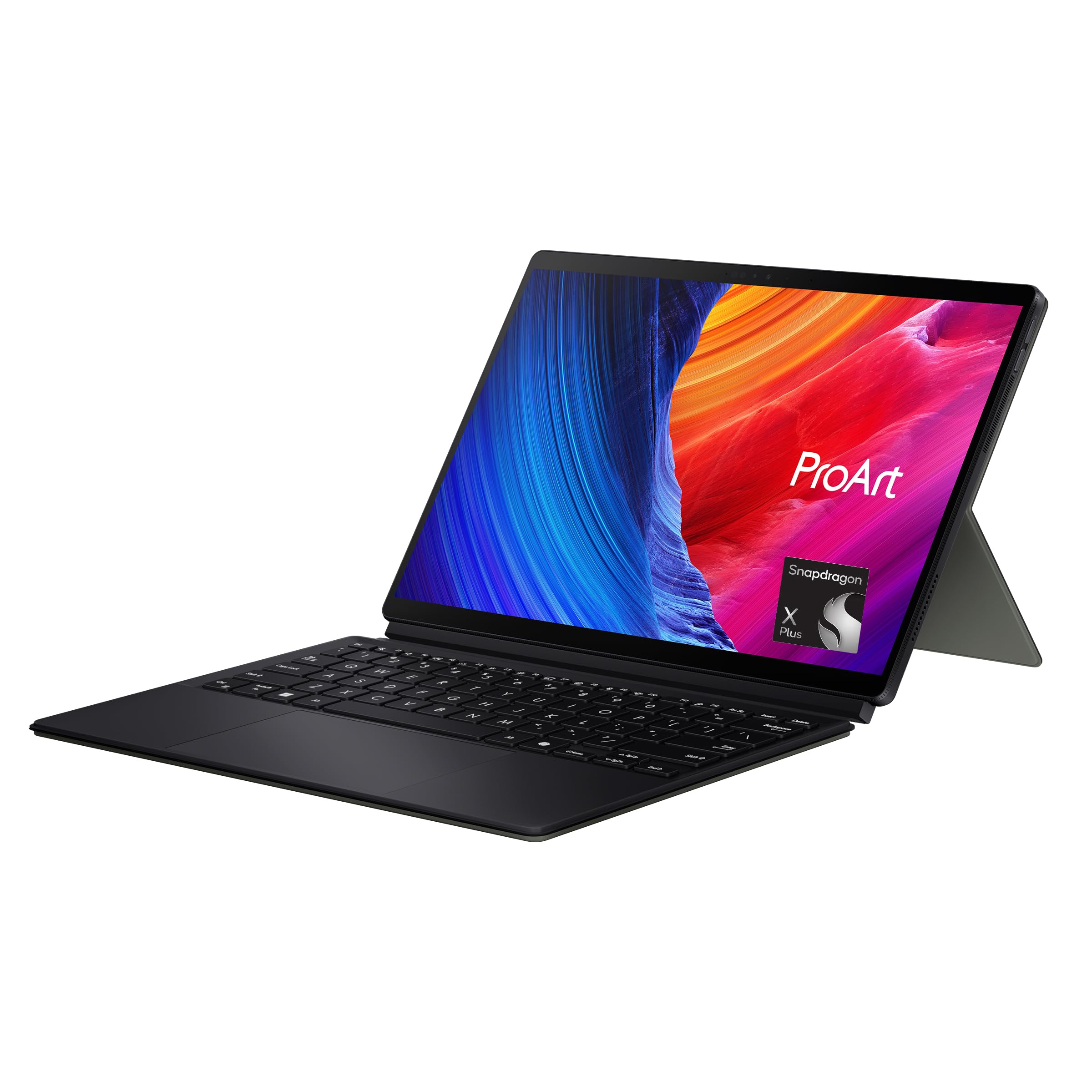 ASUS ProArt PZ13 OLED 2in1 Detachable Laptop HT5306QA-LX002W, Qualcomm Snapdragon X Plus X1P 42-100/16GB RAM/1TB SSD/13.3 Inch 3K Oled Touch Screen, Win11 with Copilot Key & Stylus Pen - Nano Black
