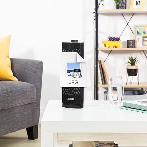 Miniatura 5 de Zanussi Mini ventilador de torre portátil de 13 pulgadas, 3 velocidades, oscilación de ángulo ancho, potente flujo de aire, funcionamiento