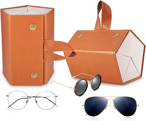 Miniatura 6 de Organizadores de lentes de sol de viaje, estuche de viaje para lentes de sol para múltiples pares (4 ranuras, 5 o 6 ranuras)