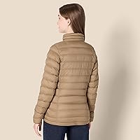 Vista 77 de Yaxa Essentials - Chaqueta acolchada, ligera, de manga larga, resistente al agua y plegable, para mujer (disponible en tallas extragrandes)
