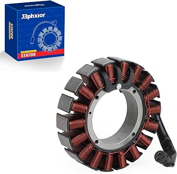 Stator Coil FIT For Harley Davidson Dyna Fat Bob Street Bob Wide Glide Heritage Softail Softail Fat Boy 2008-2017,Softail Springer Breakout Blackline Cross Bones Rocker C,OEM 30017-08A