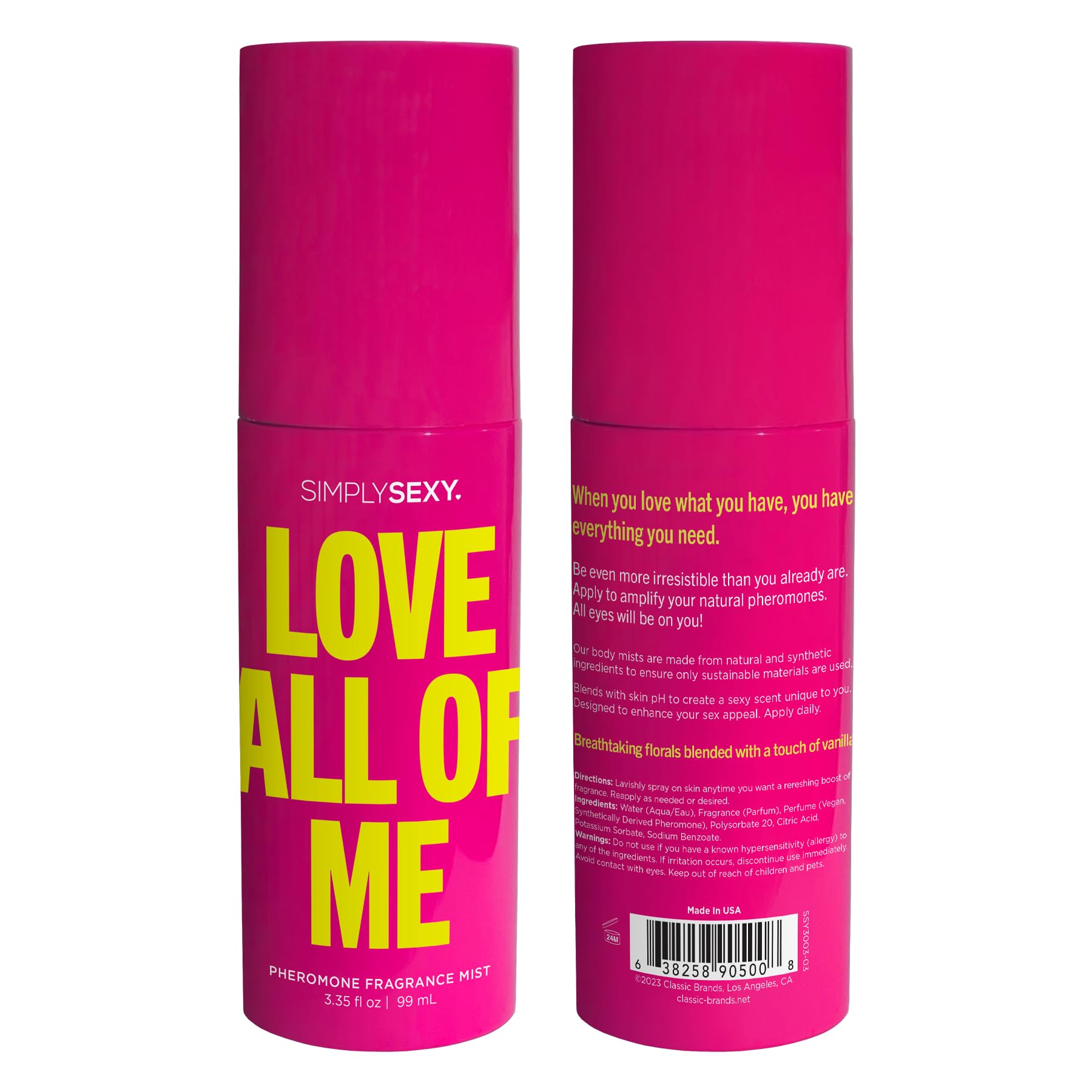 Amazon.com: Simply Sexy Affirmations Love All of Me Pheromone Body