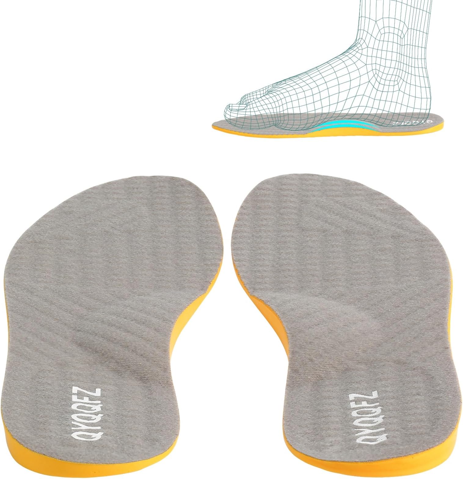 Supination Insoles for O/X Legs & Bowed Legs - Corrective Side Heel Wedge Insoles for Women & Men