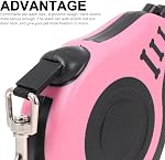 Alipis Portable Dog Leash Retractable for Outdoor Walking and Training, 3 Meter Long with Ergonomic Handle