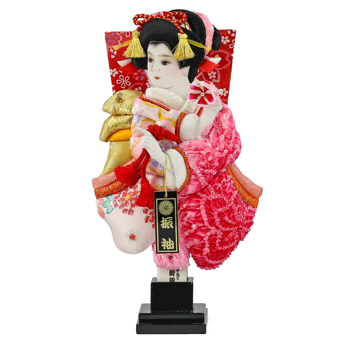 羽子板、羽子板たて Amazon | 羽子板 羽子板 飾り台セット HGBK-01M-06 8号 羽子板のみ