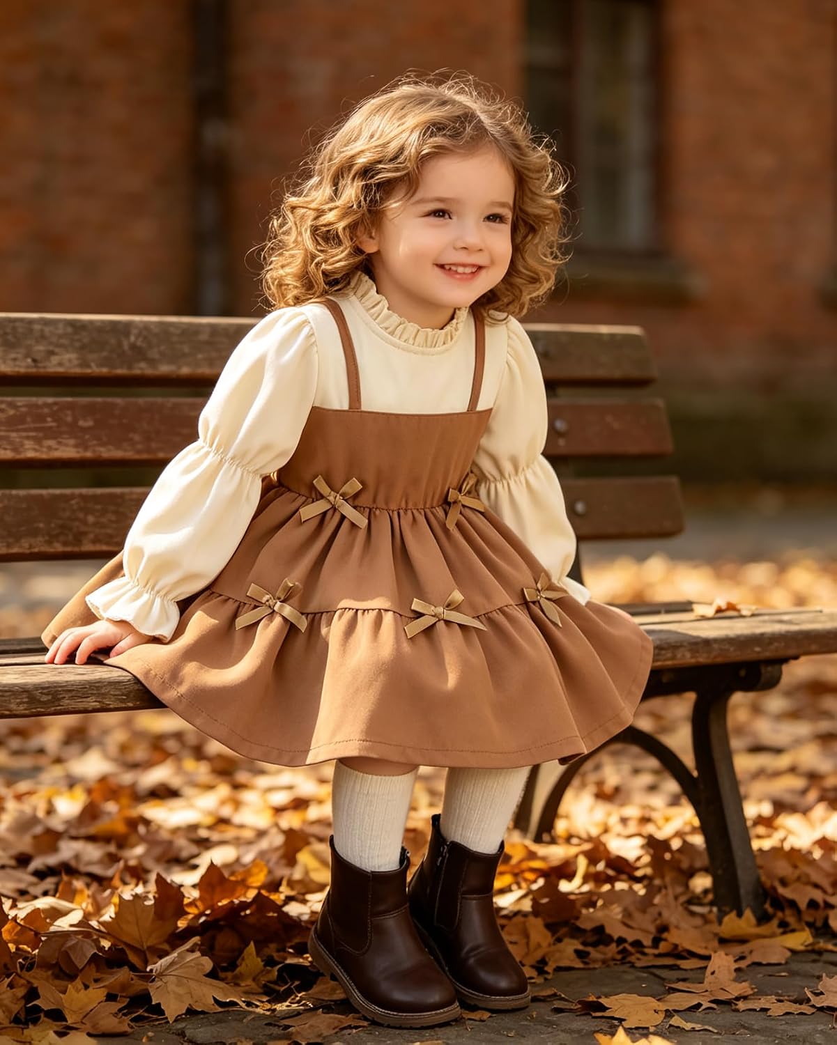 YOUNGER TREE Toddler Dress for Girl Fall Winter Baby Clothes Outfits image 4
