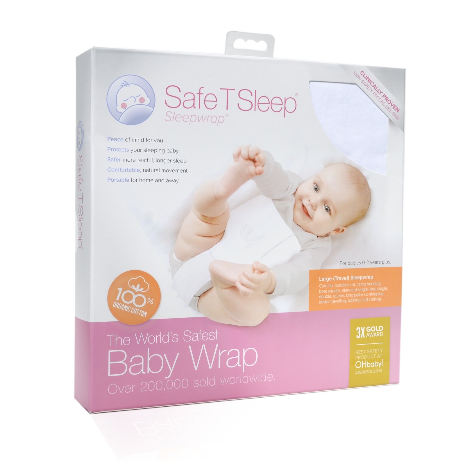 Safe T Sleep Ropa de Cama de Seguridad para Bebés Arrullo de Viaje