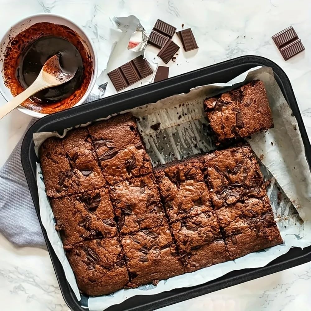 Generico Teglia rettangolare acciaio carbonio antiaderente pane torte dolci