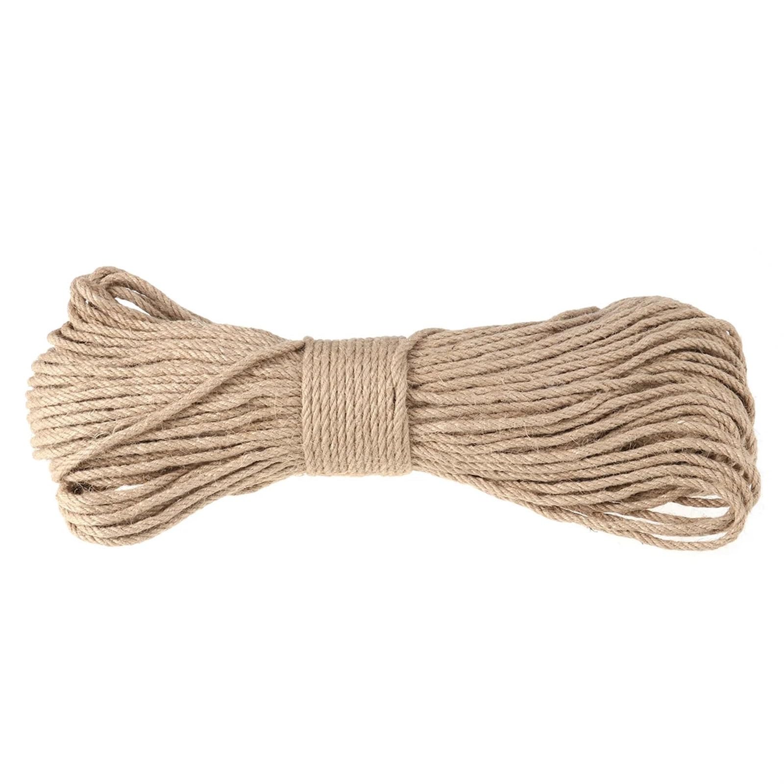 Corda di iuta 100 metri di spago naturale, corda iuta, stringa etichetta, accessorio fatto a mano, fai da te, ornamento giardinaggio