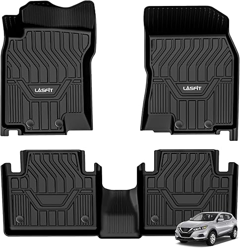 Miniatura 9 de LASFIT Floor Mats for Nissan Rogue 2014-2020 (Not Fit Rogue Sport or Select), All Weather TPE Custom Fit Durable Floor Liners for Rogue S/SV/SL 2020