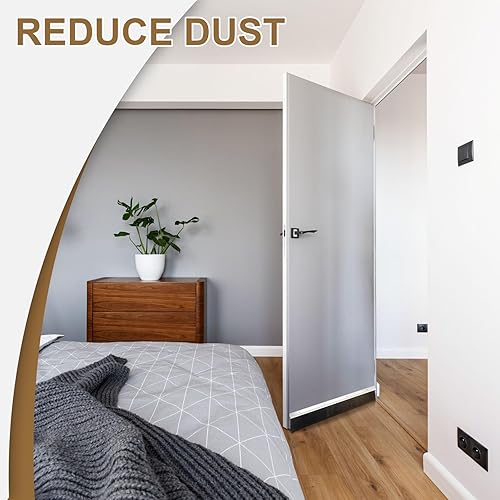 Miniatura 6 de Frienda 2 piezas de barrido de puerta para la parte inferior de la puerta, cepillo de puerta extra, barrido de pelo PP, sello de barrido, sello de