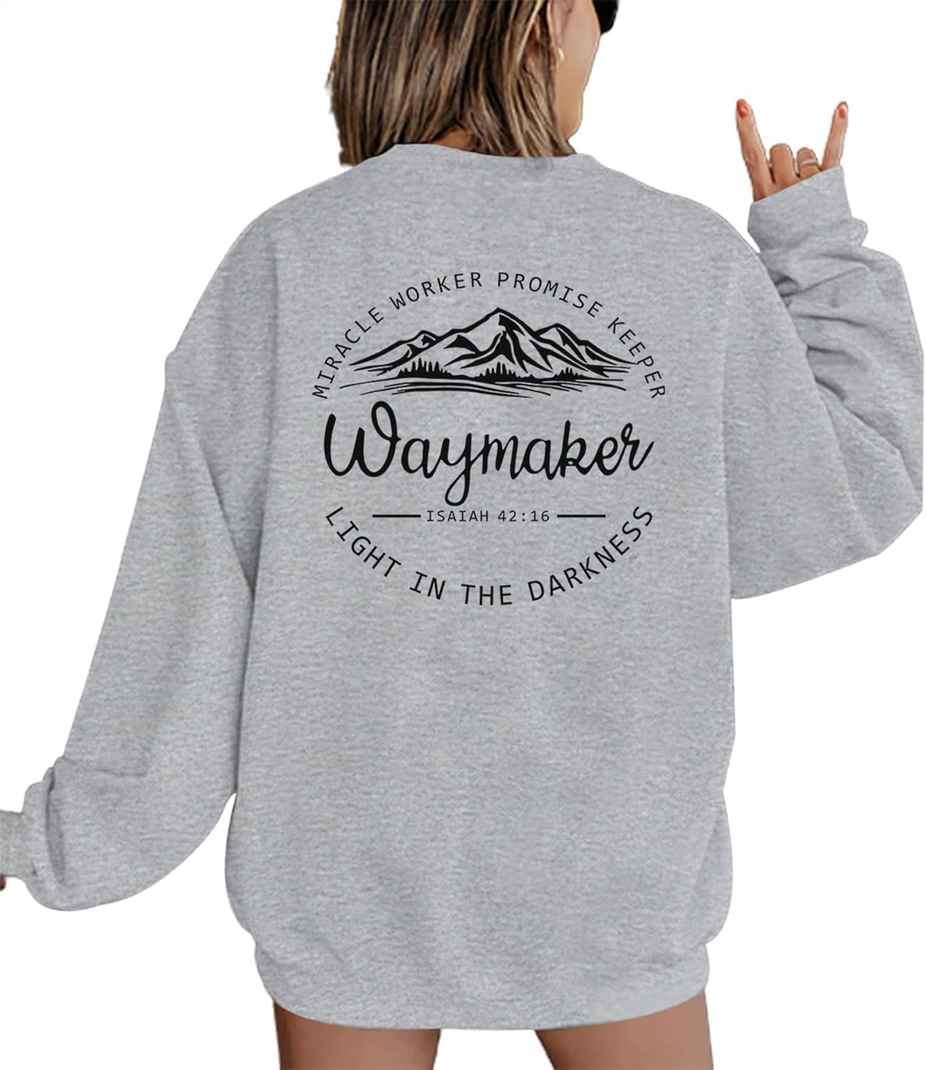 Womens Christian Sweatshirt Inspirational Religious Faith Sweatshirts Graphic Crewneck Long Sleeve Shirts