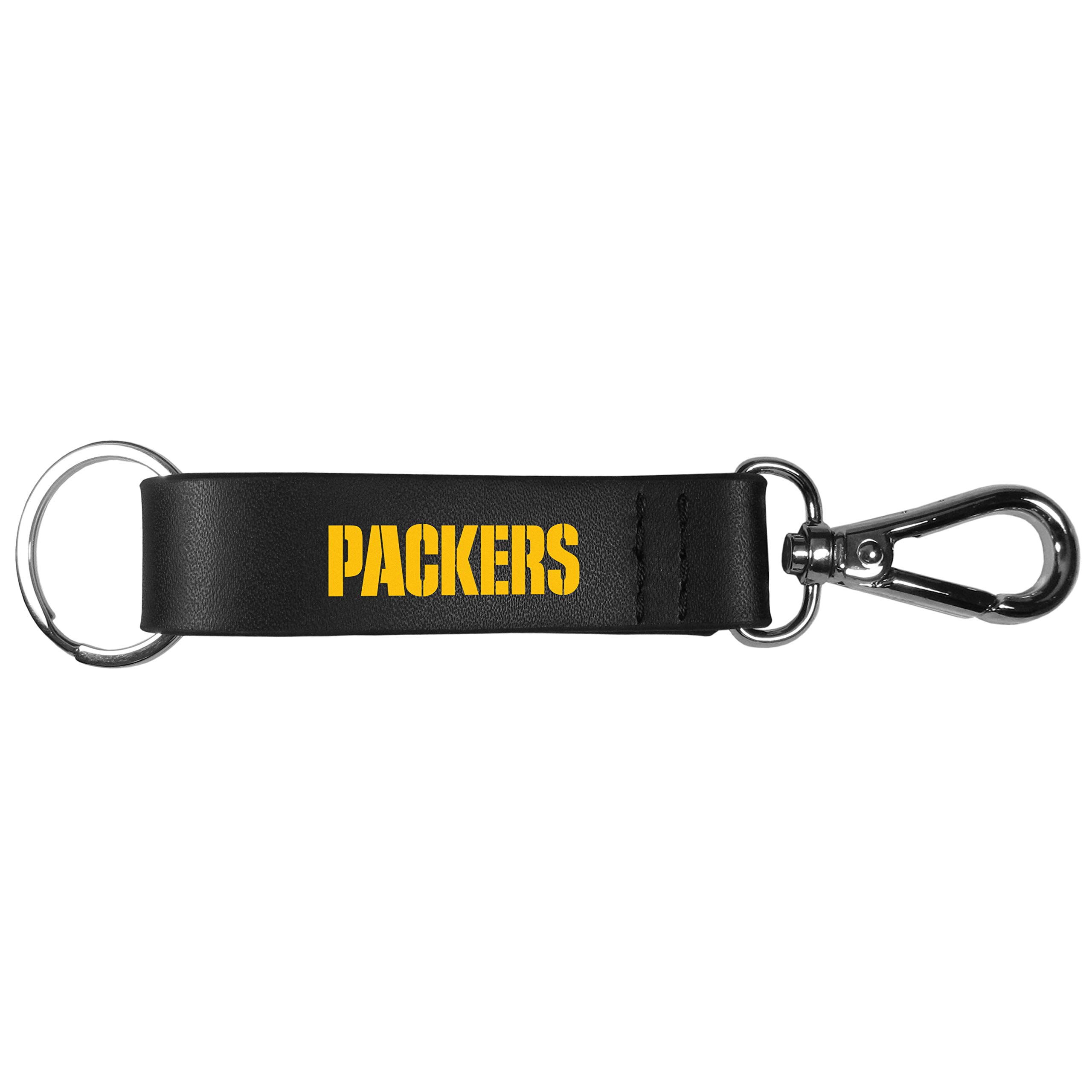 Siskiyou NFL Sports Fan Shop Green Bay Packers Black Strap Key Chain One Size Black