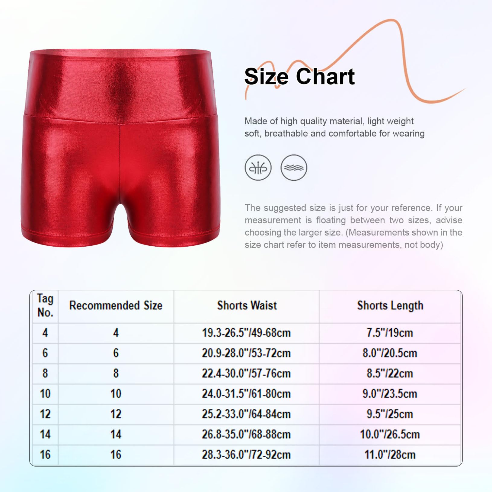 Freebily Shorts de Danse Gymnastique Enfant Fille Short de Yoga Gym Métallique Cuir Brillant Pantalon Court Shorts de Sport Fitness Bottoms Sportswear 4-14 Ans