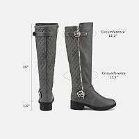 Vista 2 de DREAM PAIRS Women's Wide Calf Knee High Boots, Low Stacked Heel Riding Boots