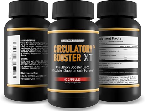 Circulatory Booster XT - Our Best Circulation Booster Blood Circulation Supplements For Men - Advanced Blood Flow Support For Whole Body Circulation Support - Better Blood Flow Blood Circulation Pills