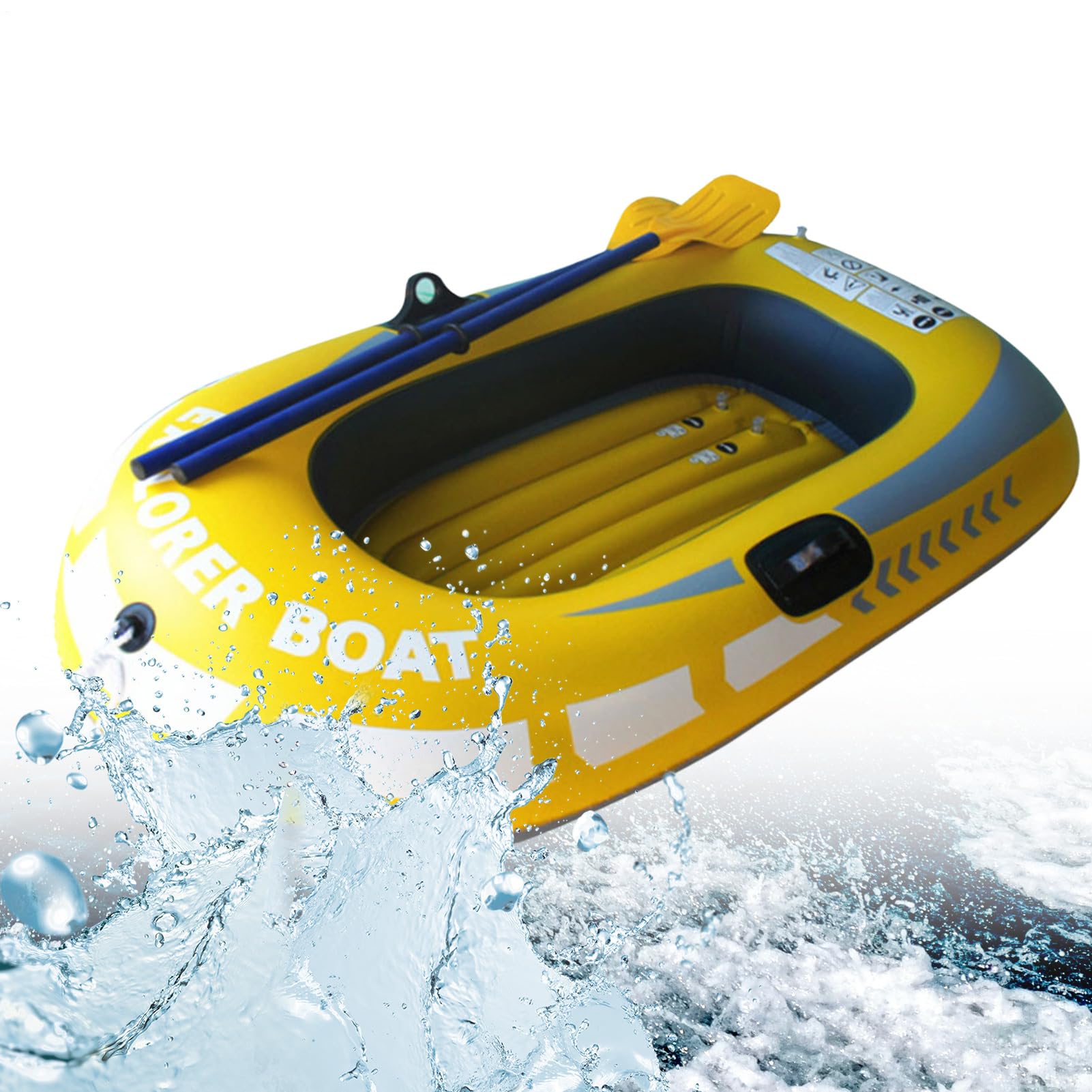 Barca Gonfiabile In Kayak - PVC PVC Portante Di Pesca In Kayak Portatile - 1/2 Barca Gonfiabile, Barca Da Pesca Pieghevole Portatile Addensata Per Sport Acquatici All'aperto All'aperto