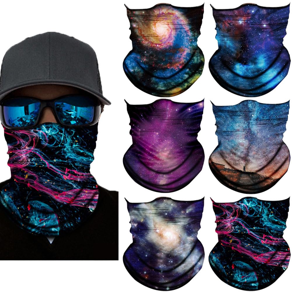 Neck Gaiter Mask,Bandana Gator Face Cover Mask Sun UV Protection,Neck Warmer Balaclava,Tube Face Scarf,Headband for Outdoor