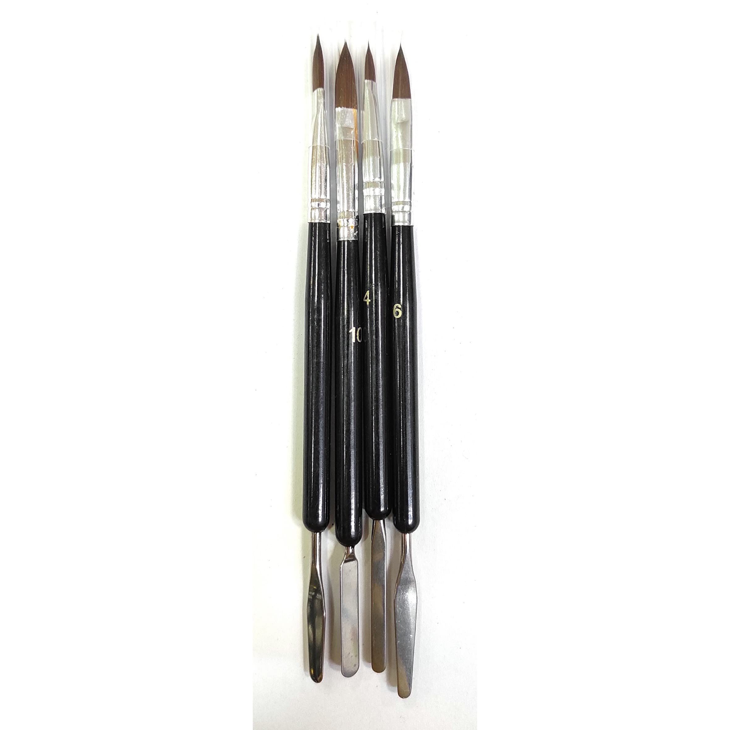 Nail Art Brushes with Makeup mixing spatula-image-44