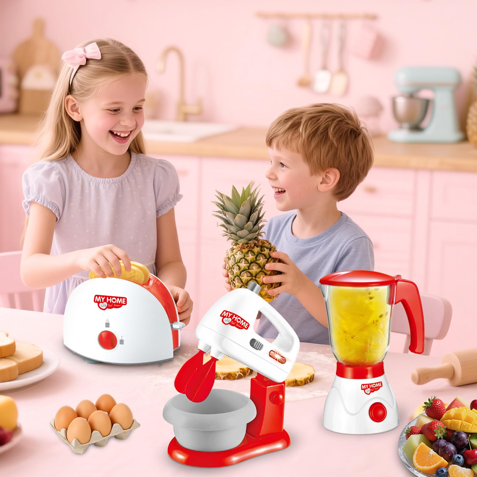 deAO - Kit de Cocina con Mezclador, licuadora, tostadora y Otros Accesorios de Cocina.